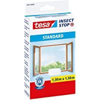 tesa Insect Stop Malla Mosquitera STANDARD para Ventanas - Mosquitera Autoadhesiva - Recortable al Tamaño Deseado…